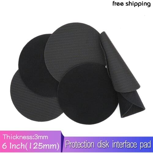 6 Inch 150mm Protection Disc Interface Pad Black Power Tools Accessories for Polishing & Grinding - Hook and Loop