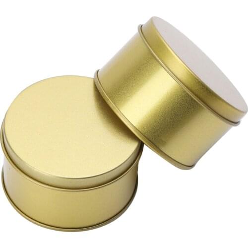 1Pc DIY Round Metal Jars Aluminum Tins with Lids Travel Balm Cosmetic Sample Containers Candle Candy Storage Organizer Canister