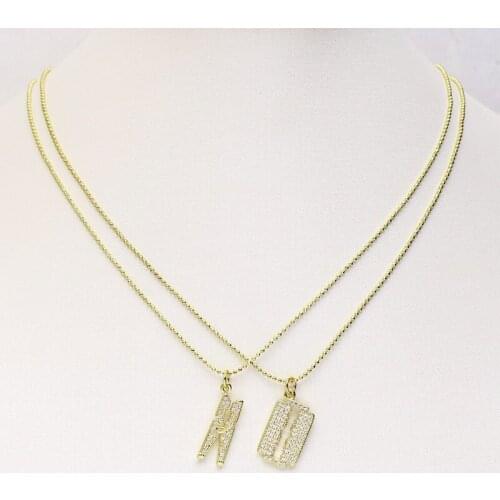 10Pcs Zircon Blade Pendant Necklace Zircon Pendant Jewelry Gift jewelry Pendant Necklace Slim chain Jewelry necklace 8384