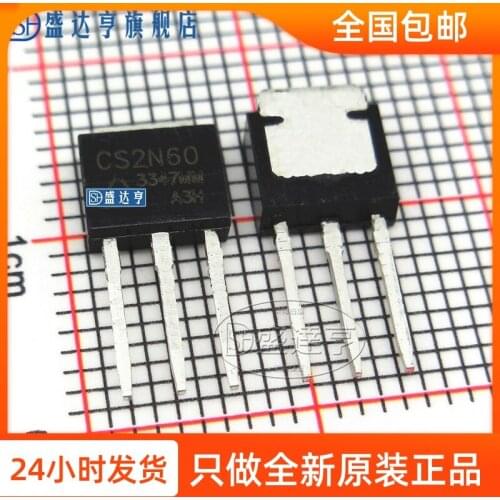 10Pcs/Lot CS2N60 2A 600V TO251 DIP MOSFET Transistor NEW Original In Stock