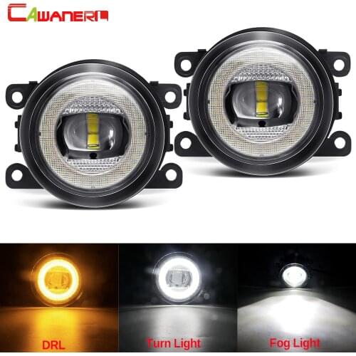2 X Car Fog Light Assembly LED Angel Eye Fog Lamp DRL Turn Light For Suzuki Jimny Swift SX4 Grand Vitara Splash XL7 Ignis Alto