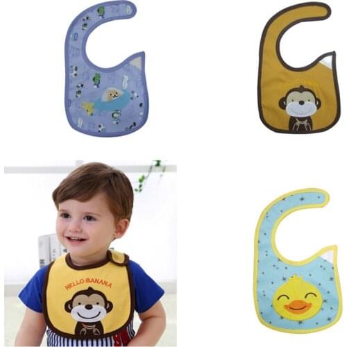 3PCS/Lot Bandana Bibs Infant Waterproof Washable Stain and Odor Resistant 3-9 Months 3-Pack Watercolors & Brushs