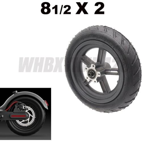 8 1/2x2 8.5 inch Rear Wheel Hub Damping Solid Tire Brake Disc foot support For Xiaomi M365 Pro Electric Scooter Accessories