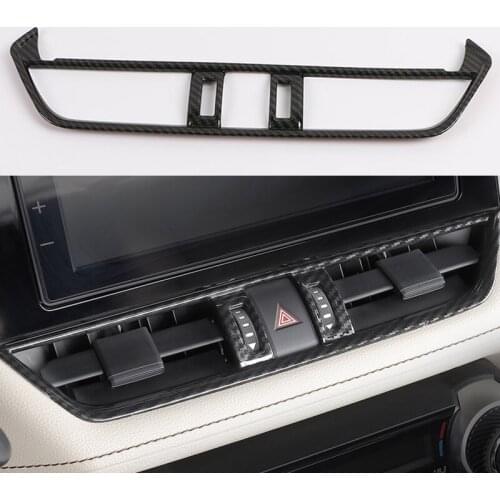 Center AC Outlet Trim for Toyota RAV4 RAV-4 2020 2021 Accessories 2019 Air Conditioner Vent Decoration Cover