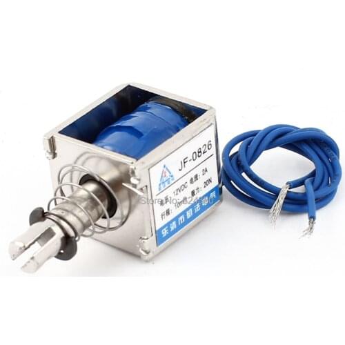 Pull Type Solenoid Electromagnet Magnet 12V 24V 6V DC 2A 10mm Stroke 20N 2Kg 4.4LB Holding Force Open Frame Discount
