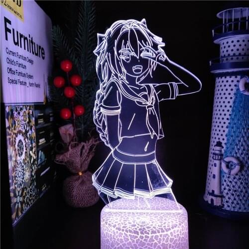 Fate Apocrypha Astolfo Figure 3d Illusion Lamp 3D Led Night Light Anime Touch Sensor Bedroom Decoration 7/16 Colorful Lamparas