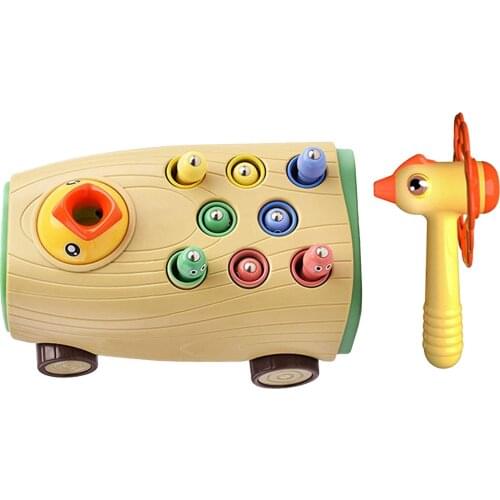 Woodpecker Insect-catching Game Kids Toy Magnetic Wooden Woodpecker Catch The Worms Animal Game Toy Children Educational Toys