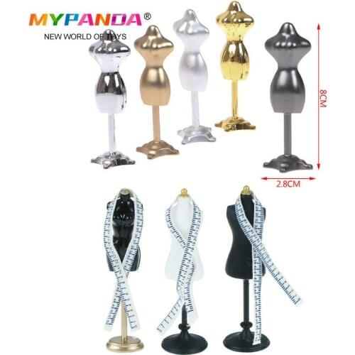 1/12 Dollhouse Miniature Accessories Mini Dress Clothes Mannequin Ruler Set Simulation Dress Form Model Toys For DollHouse Decor