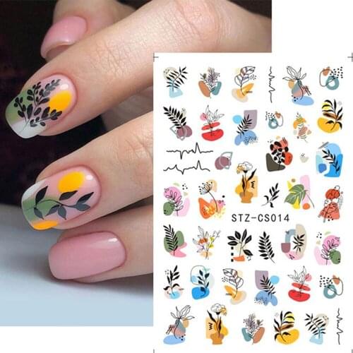 Fruits Summer Decals Sticker For Manicure Diy Avocado Pawpaw Summer Green Nail Inspiration Gel Polish Nail Slider