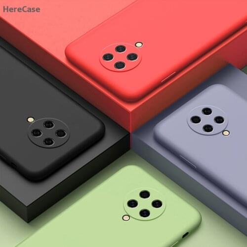 For Xiaomi Poco X3 NFC Case Poco X2 M2 F2 Pro Luxury Liquid Silicone Shockproof Bumper Soft Phone Case on Poco X3 NFC Case Cover