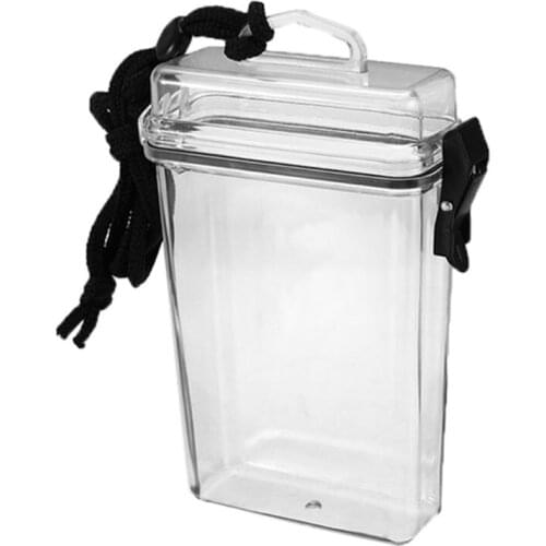 M17D Transparent Waterproof Cigarette Case Neck-hung Portable Plastic LipstickLighter