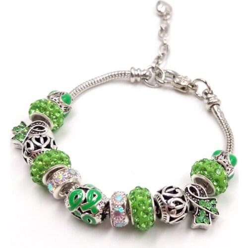 Sue Phil New Charm Bracelet & Bangle Women Adjustable Green Blue Chain Bracelet Drop Shipping