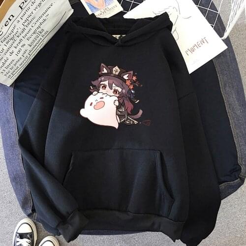 Genshin Impact Hoodie Women Harajuku Oversized Hu Tao Zhongli Xiao Ganyu Hoodies Female Loose Sweatshirts Pullover Genshin Hoody