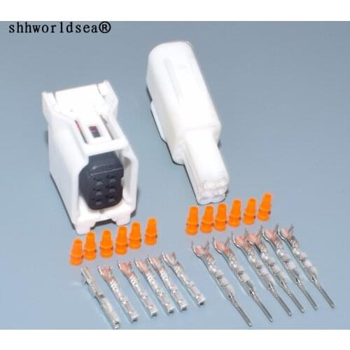 Worldgolden 0.6mm 6p male female auto wiring housing plug waterproof electronic cable connector 6188-0706 6189-1142