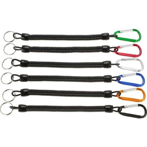 ILure 1 Pcs Fish Grip Lip Trigger Caliper Grab Rope Tool Elastic Cable Protection Flexible Accessories Fishing Tackle Tools