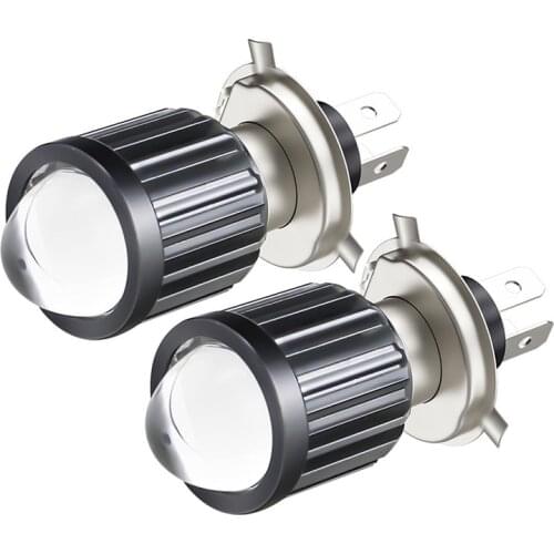 10PCS H4 LED Moto H6 BA20D LED Motorcycle Headlight Bulbs CSP Lens White Yellow Hi Lo Lamp Scooter Accessories Fog Lights 12V