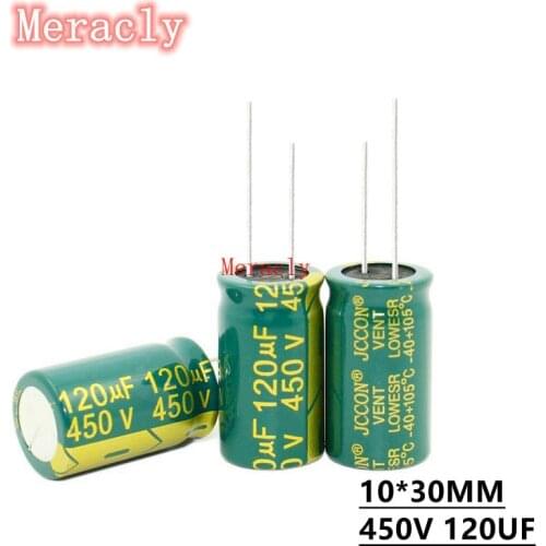 5PCS 450V 120UF Wholesale aluminum electrolytic capacitors 20% high frequency and low resistance, good quality