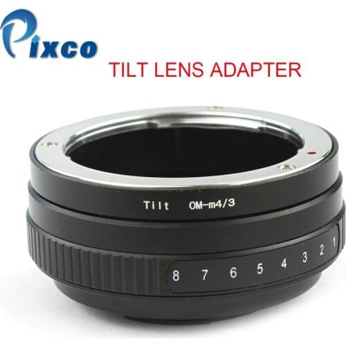 Pixco For OM-M4/3 Tilt Lens Adapter Suit For Olympus OM Lens to Micro Four Thirds 4/3 Camera OM-D E-M10 III E-M1 II E-M10 II