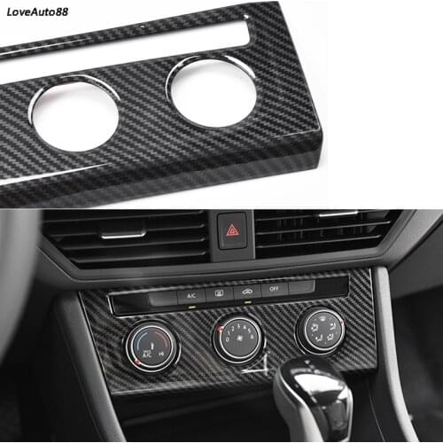 Car Center Console Air conditioning Vent outlet panel decoration cover trim sequins For Volkswagen VW Jetta MK7 2019 2020 2021