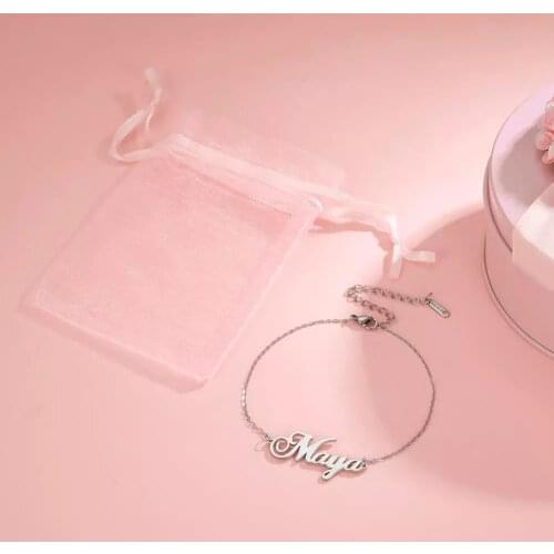 Cazador Custom Name Butterfly Bracelet Stainless Steel Bracelet For Women Personality Gift Gold Chain Customized Jewelry