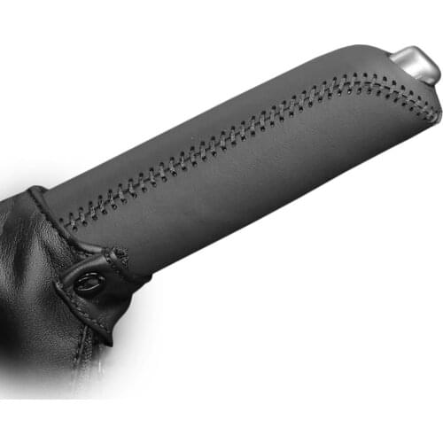 Handbrake Covers Case for Mazda CX-5 Handbrake Grips car styling Auto supplies Interior decoration Genuine leather