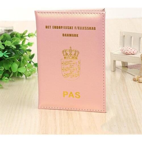 Cute Denmark Travel Passport Cover Protector Case for Denmark Business Wallet Protective Passport Holder Document Orgainzer Case