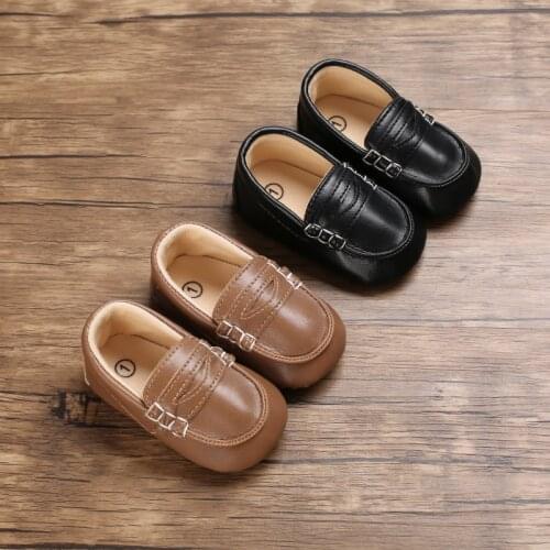 New Baby Boy Girl Shoes Boy Small Leather Shoes Toddler Soft Sole Anti-Slip First Walkers Infant Newborn Crib Shoes Moccasins