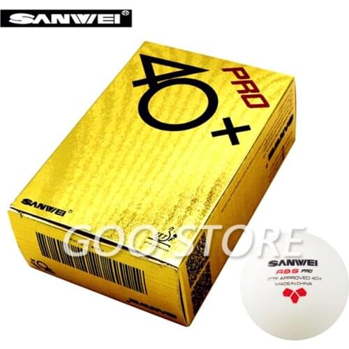 12 Balls SANWEI 3-Star Table Tennis Ball ABS PRO ITTF Approved New Material Plastic SANWEI Ping Pong Balls Poly Ball