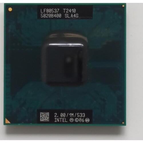 INTEL PENTIUM T2410 processor 2.00/1M/533 SOCKET P SLA4G ORIGINAL used