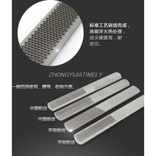 8-inch trowel, woodworking mahogany knives, tool teeth,fine-toothed metal shovel,semi-circular trowel,double-sided,grinding tool