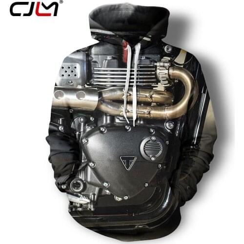 CJLM 2021 New Harajuku Locomotive Engine Hooded Sweatshirts 3d Print Hoodies Pullovers Men/Women Autumn Coat Tops Dropshipping