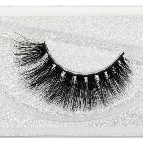 Visofree Mink False Eyelashes Classic Collection Upper Lashes Natural & Lightweight Mink Lashes 1 pair Glitter Packaging D106