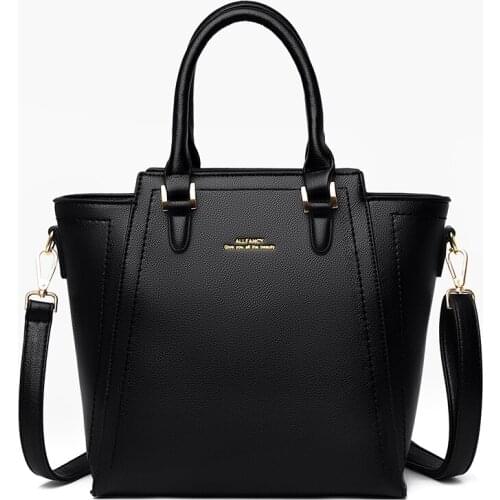 Large Capacity Casual Tote Bag Leather Big Shoulder Crossbody Bags for Women 2021 Simple Female Shopper Bag Designer Handbags