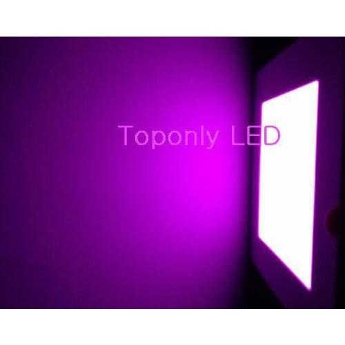 High quality 10w square slim rgb led flat light full colors led panel lamp&AC-DC adapter&RF remote control 28pcs/lot promotion