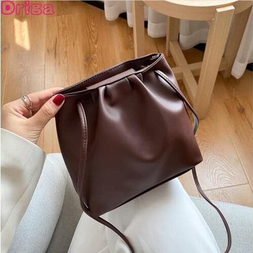 Driga Women Shoulder Bags High Capacity Women Cute New Tote Ladies Casual String Solid Color Crossbody Bag Women Shopping Bag