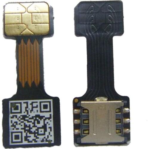 1Pcs Black Dual SIM Cards Adapter for Android TWO 2 Nano SIM NANO-SD Memory Card Converter For XIAOMI REDMI NOTE 3 4 3s PRO