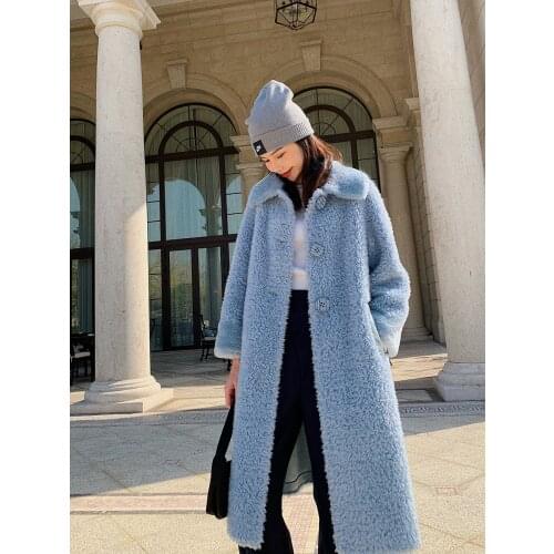 100% Real Wool Fur Jacket Korean Simple Winter Coats Women 2020 Warm Womens Jackets Sheep Shearing Coat Mujeres Abrigos Zjt655
