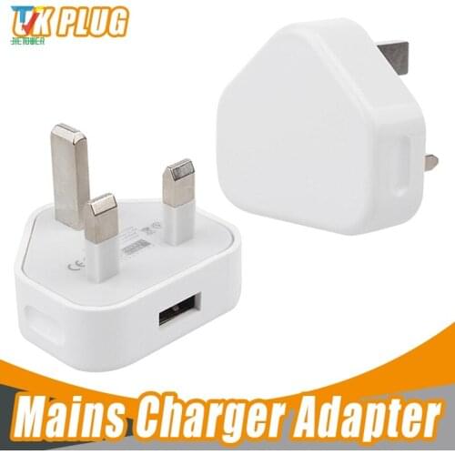100pcs/lot White UK Plug USB Charger AC Wall Charger Usb Power Adapter Charger for IPhoneX 8 7 wholesale cheap