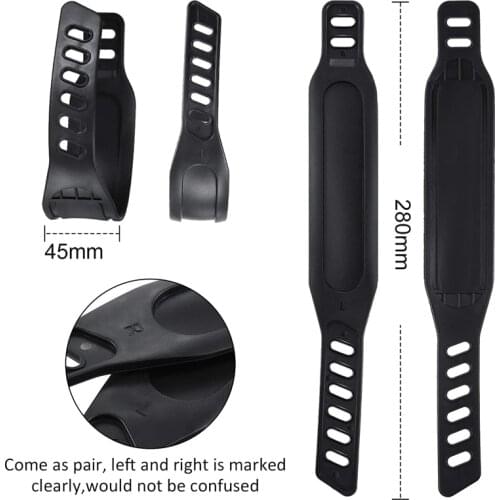 2 Pairs Bike Pedal Straps Adjustable Length Universal Pedal Straps for Spinning Exercise Cycle Home or Gym