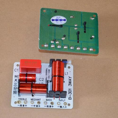 2pcs 150W Multi Speaker 3 Unit Audio Frequency Divider 3 Way Crossover