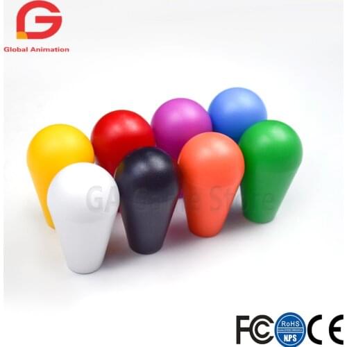 2 pcs multi colors happ American style Arcade Joystick Bat Top for SANWA SEIMITSU Joystick handl knob