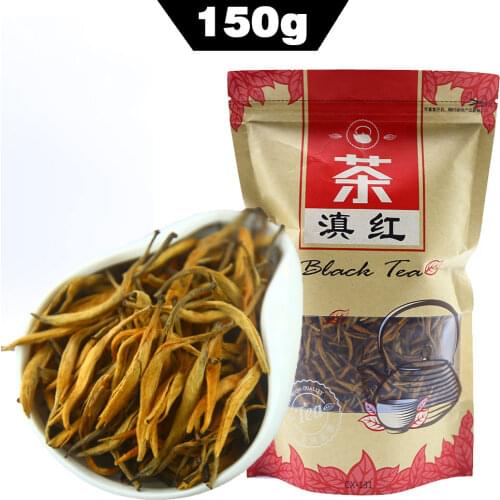2021 Yunnan Black Chinese Tea Dian Hong Jin Ya Golden Monkey Black Natural Chinese Tea 150g