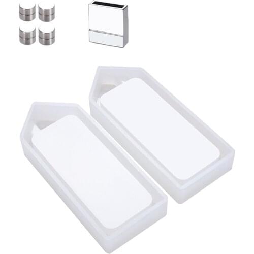 3D House Shape Piggy Bank Silicone Resin Mold Coin Storage Box Silicone Epoxy Resin Casting Mold DIY Craft Tool