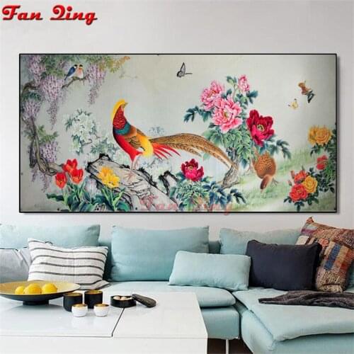 "Birds and flowers" Diamond Painting 5D Full Square/Round Drill Home Decor DIY Diamond Embroidery Cross Stitch