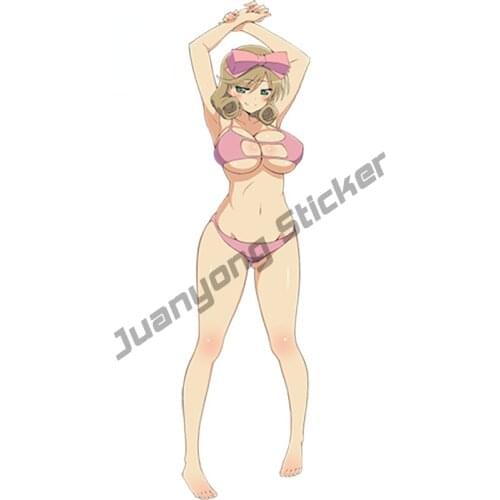 Anime Car Stickers Senran Kagura Super Hot Girls Haruka Render Beauty Sports Rally Bumper Window Cover scratches Decal KK13x4cm