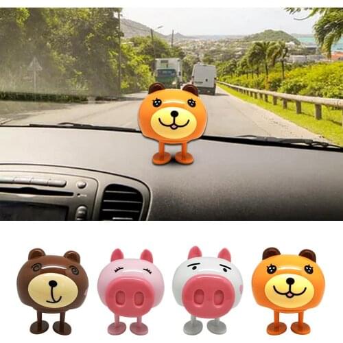 Car Shaking Head Doll Nodding Car Ornaments Automobiles Dashboard Swinging Shaking Head Cat Doll Dancing Toys Car Accessories