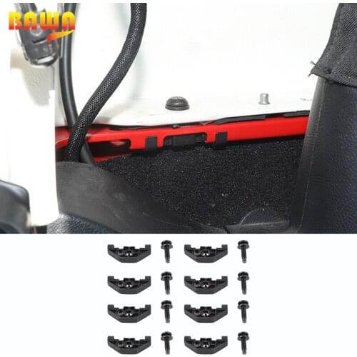 BAWA Interior Car Roof Screws Nut Car Accessories Universal Fit for Jeep Wrangler JK JL 2007-2021 Auto Replacement Parts