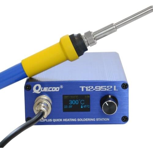 Quick Heating T12-952 plus OLED Digital soldering station electronic iron tips 2021 New version with 907 blue handle tools