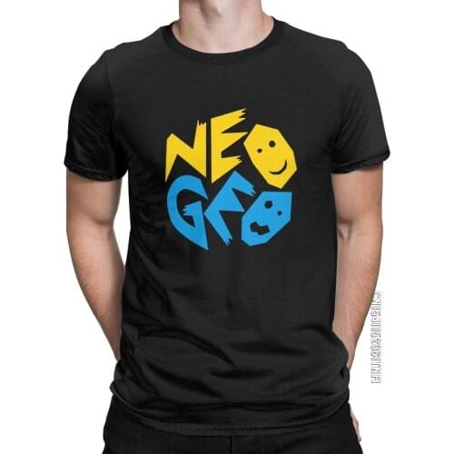 Mens T-Shirt Neo Geo Arcade Novelty 100% Cotton Tee Shirt Classic Short Sleeve T Shirt Round Neck Clothing 2XL 3XL