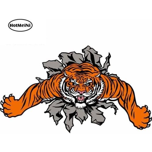 HotMeiNi 13cm x 7.5cm for Bengal Tiger Full Color Animal Cartoon Funny Car Stickers Waterproof Anime Bumper Trunk Graphics